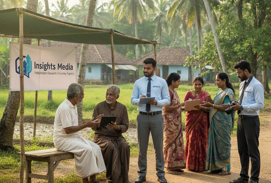 Data analysis and field research in Kerala by Insights Media